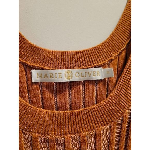 Marie Oliver Rylee Ribbed Sweater Tank Bombay Rust Womens Size M - Picture 3 of 8